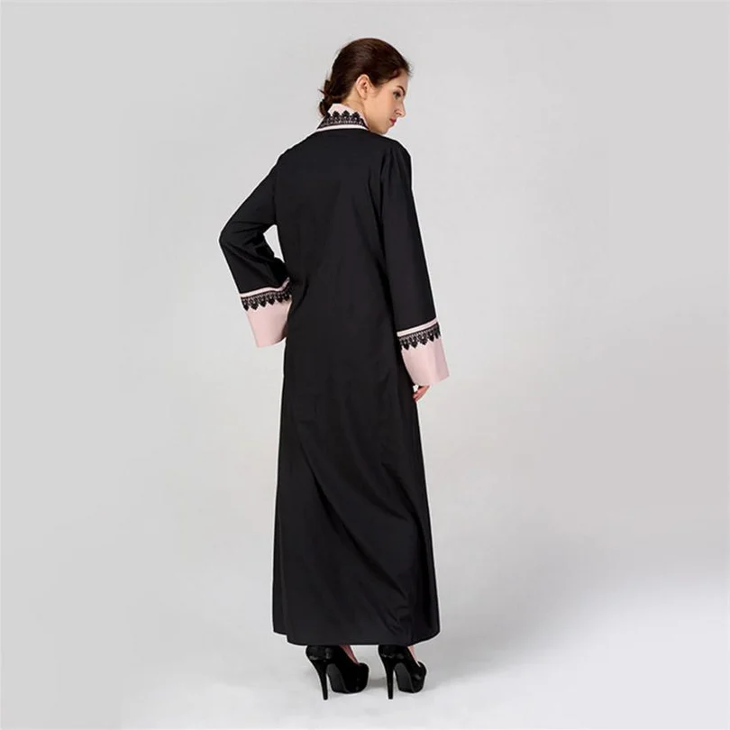 Оптовая продажа кружевное платье для взрослых Abayas 2018 настоящая женская одежда