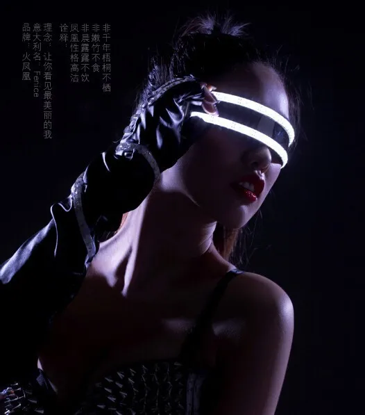 Бесплатная доставка мигающие светодиодные светящиеся очки лазерные для