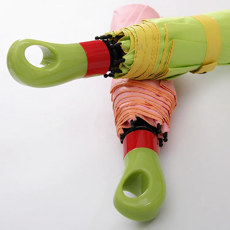 Цветной зонт принцессы двухслойный от солнца ветроустойчивый складной