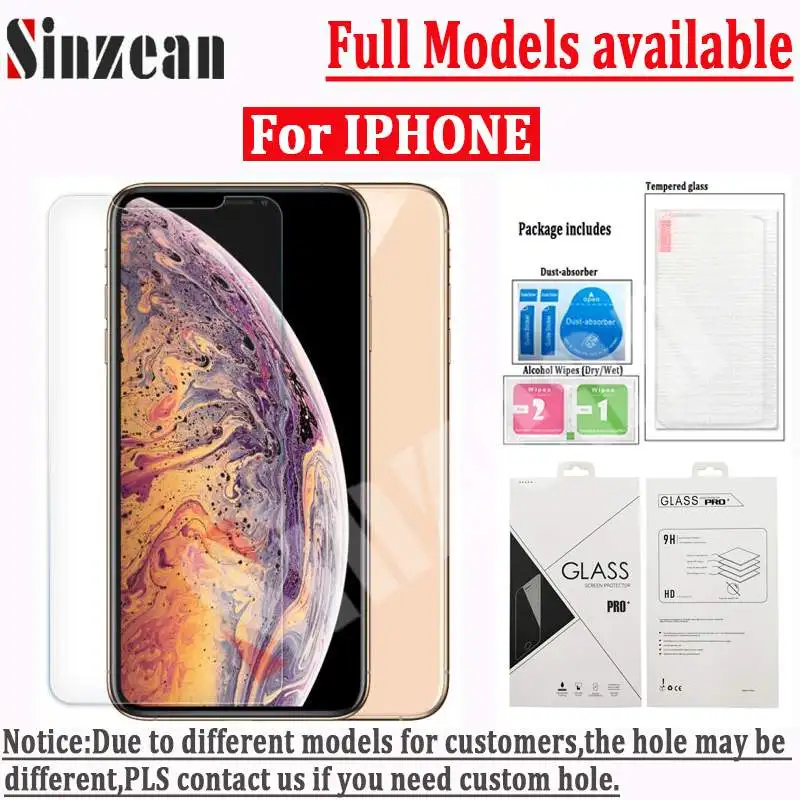 200 шт для IPHONE 12 PRO/MINI/11 Pro MAX/XS MAX/XR 2.5D прозрачная защита экрана из закаленного стекла