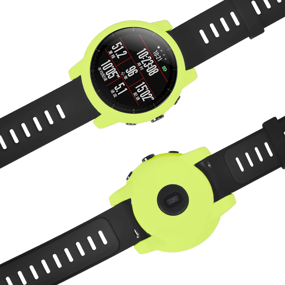 Силиконовый защитный чехол для часов Xiaomi Huami Amazfit strento 2S спортивные часы 2 цветной