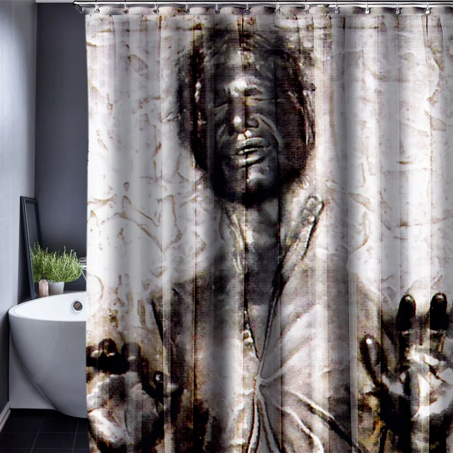 Занавески для душа из полиэстера водонепроницаемая ткань на заказ Хэллоуина