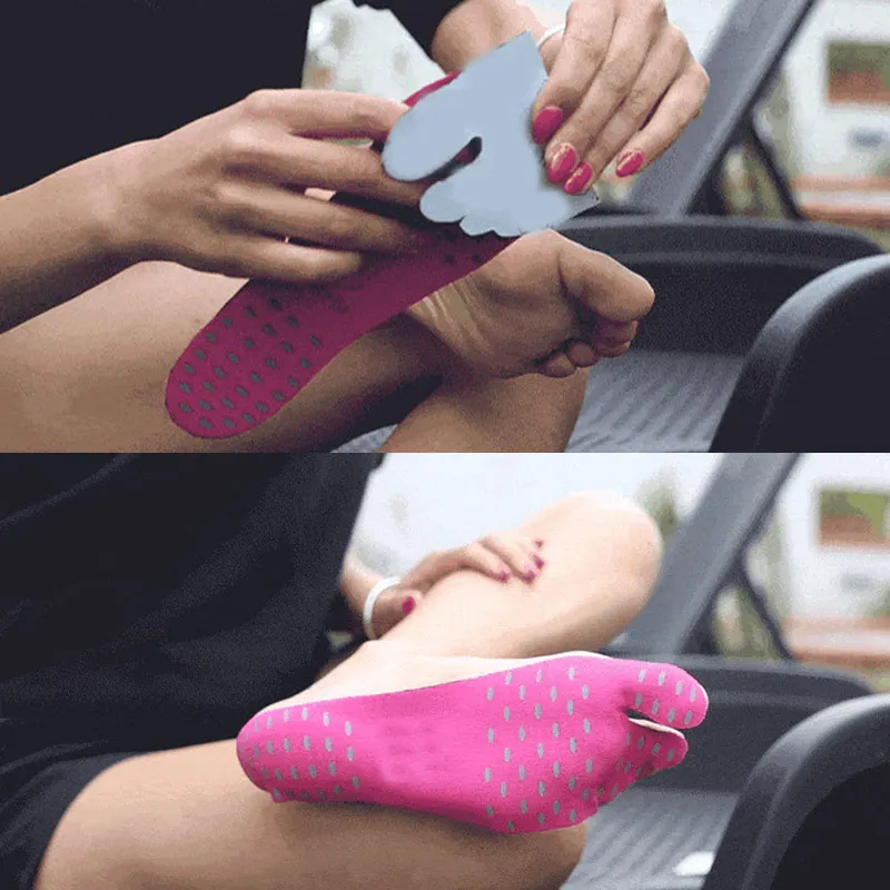 1 пара клейких подушечек для ног стикер на подошве гибкая противоскользящая