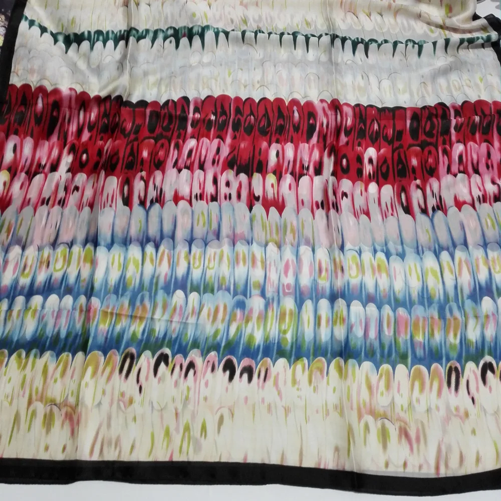 Фертифульный шелковый шарф с принтом крыла шарфы платок хиджаб роскошный бренд