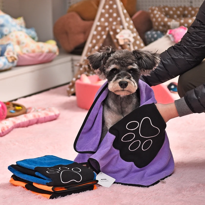 PAWZRoad собака кошка необходимый чистящий домашнее животное сушильное Полотенце ультра-абсорбент Собака Банное полотенце сделано из микрофибры высокое качество продукт для домашних животных