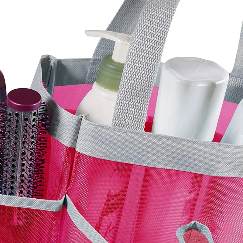 7 сетки ткань Оксфорд Сетчатая Сумка для хранения двойная ручка Ванная комната
