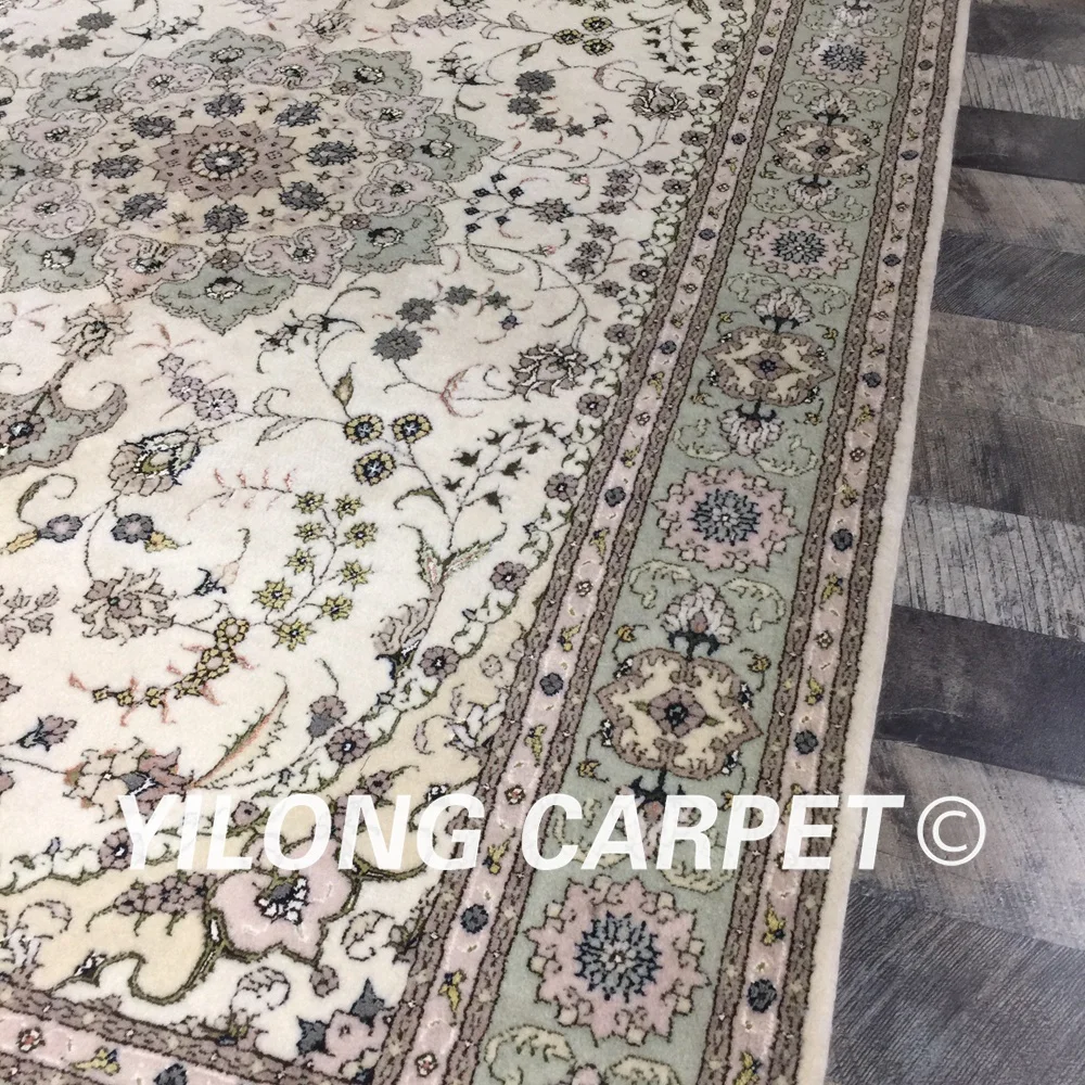 Yilong 4 'x 6' Традиционный китайский ручной работы Прочный шерстяной шелковый