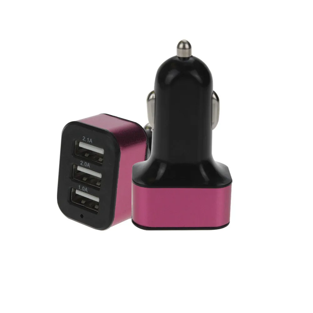 EPULA QCar Универсальный 12 В 3 порта USB DC зарядное устройство адаптер для iPhone/Samsung