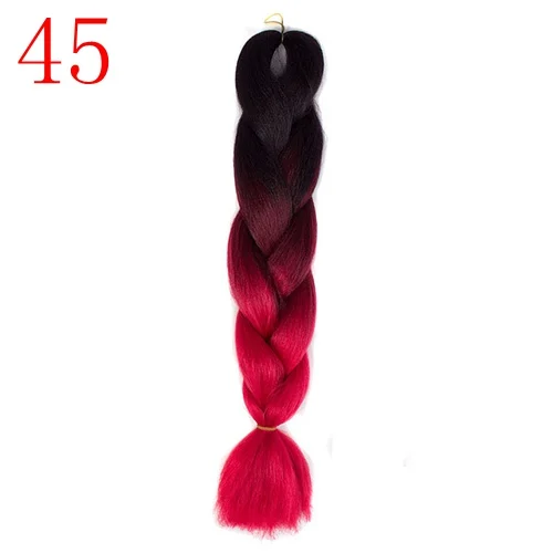 T1B/серебристо-серый MERISIHAIR, 24 дюйма, Омбре, розовый, блонд, красный, синий, плетеные волосы, синтетические, вязанные волосы для наращивания, огромные косички, прически - Цвет: T1B/серебристо-серый