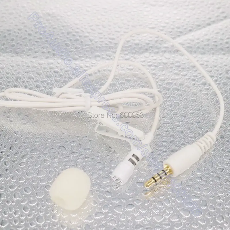 Белый Внешний петличный микрофон с креплением на лацкане для iPhone iPad Samsung