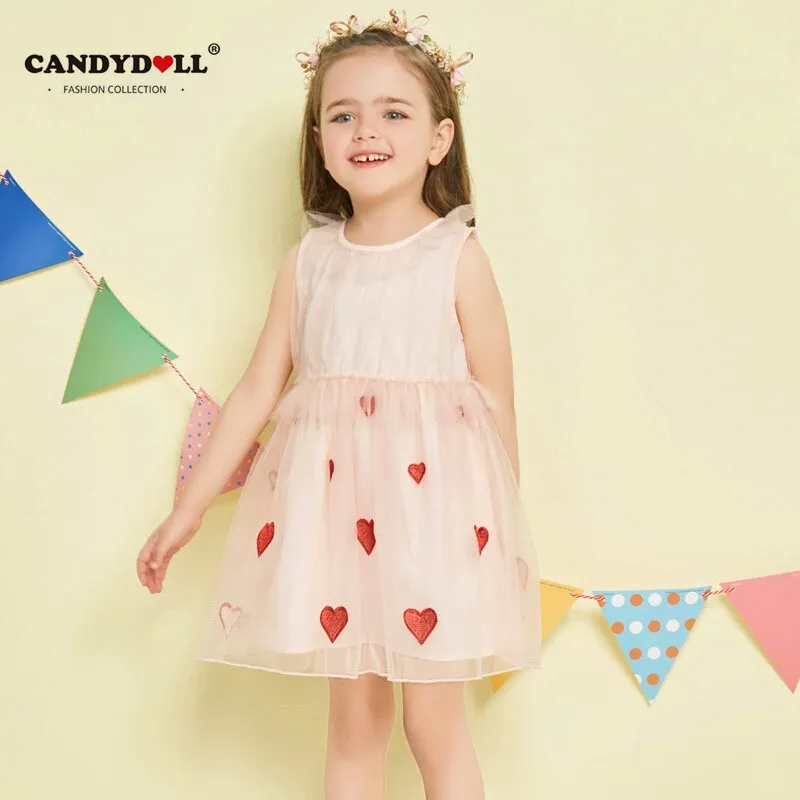 Candydoll/2018 новая девушка кружева Вечерние Платье детская платье принцессы без