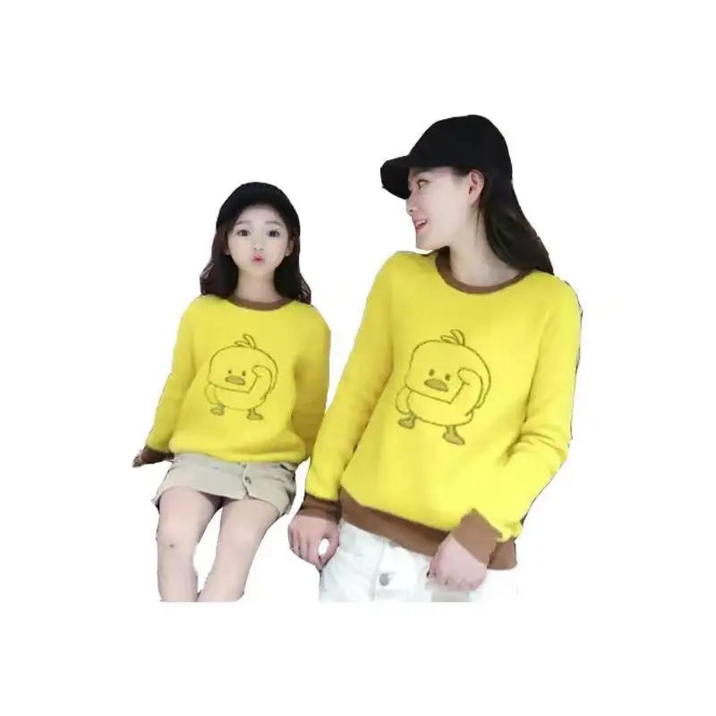 

Mother and Daughter Clothes Sweaters Fashion Women Girl Baby Kids Clothing Tshirt Family Matching Outfits Matching Pajamas