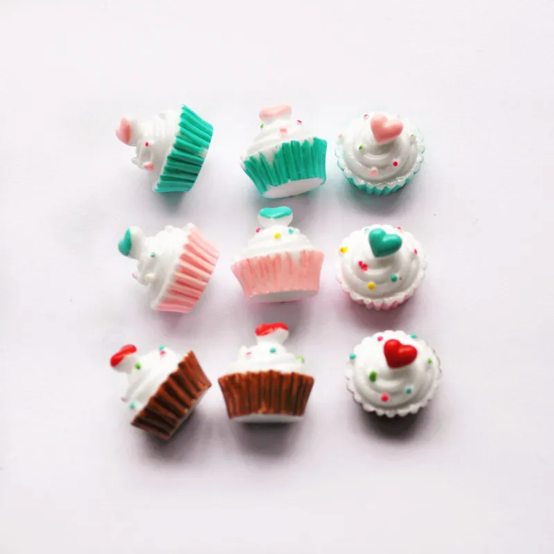 

15pcs Scrapbooking Phone Case Decorative Craft Cute DIY Miniature Artificial Fake Food Resin Cabochons