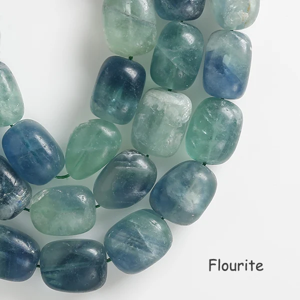 Fluorite 15," прядь 20 бусин естественный неправильной формы круглый Ametyst Citrin e флюорит Неокрашенный кварцевый кристалл рок бусина 14-16*18-22 мм Размер - Цвет: Fluorite