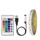 Светодиодная лента с USB, гибкая лампа-полоса, RGB, белая лампа-полоса, 5 в постоянного тока, RGB-лента, светодиодная полоса, подсветильник для телевизора