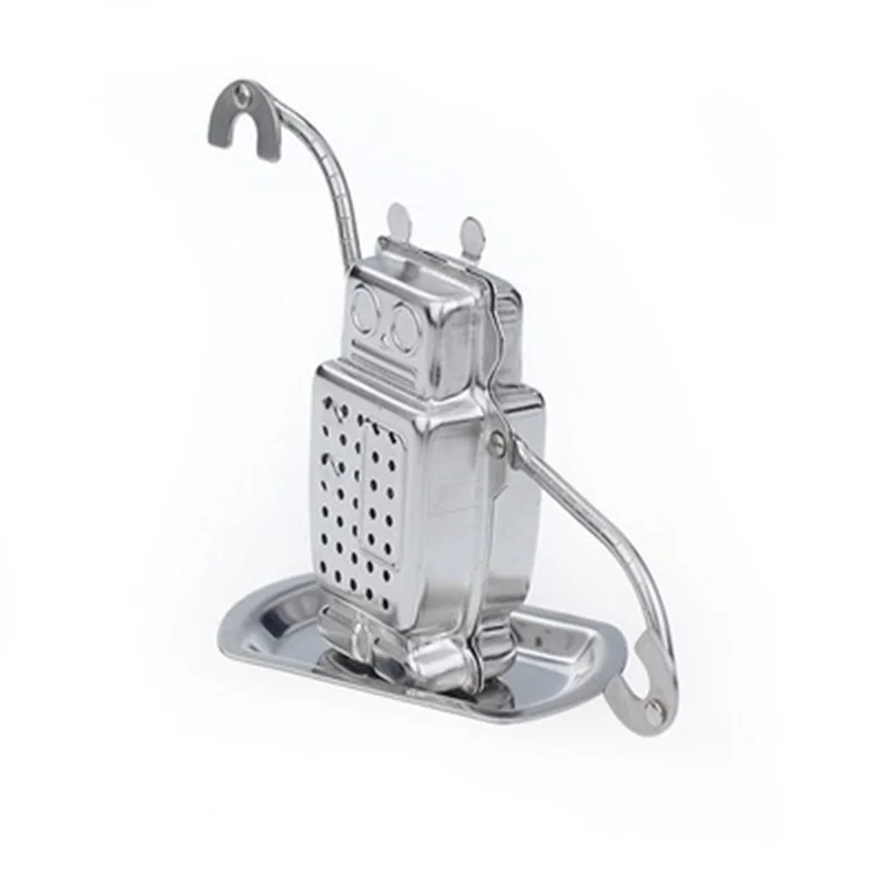 

Stainless Steel Cute Robot Tea Infuser Manufacturer Direct Recyclable Tea Strainers Tea Tool 15 Styles for Tea & Coffee
