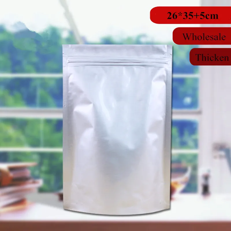 26*35 + 5 см пластиковый пакет из алюминиевой фольги с застежкой-молнией для