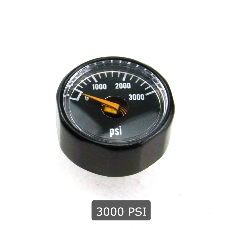 Пейнтбол Acessórios PCP воздуха пистолет страйкбол Мини манометр 300PSI& 1500PSI& 3000PSI& 5000PSI& 6000PSI 1/8NPT(черный - Цвет: 3000PSI