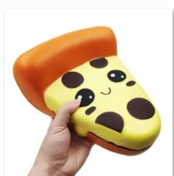 piza 40 см гигантский Радужный банан Kawaii мягкий медленно поднимающийся Jumbo Squeeze игрушки Огромные Фрукты Ароматические телефонные ремни декор дропшиппинг - Цвет: piza