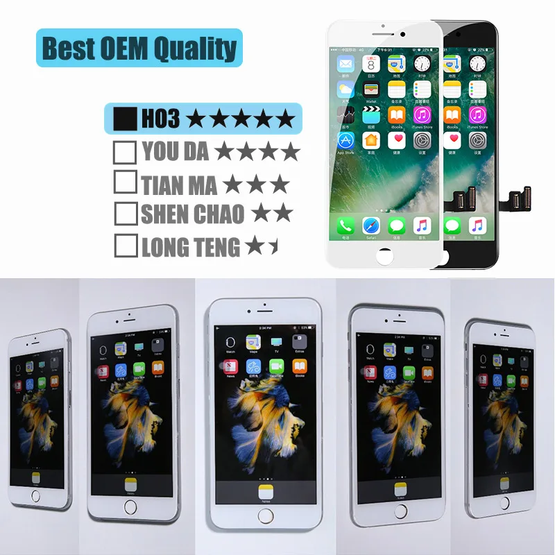 BFOLLOW 10 шт. копия ЖК-дисплей для iPhone 6S Plus/7 Plus 8 AAA INCELL экран дисплей сборка дигитайзер