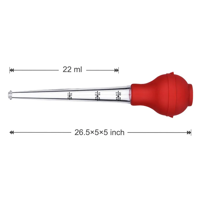 Индюк Baster набор из 4 силиконовых ламп включая иглу для инжектора мяса с щеткой