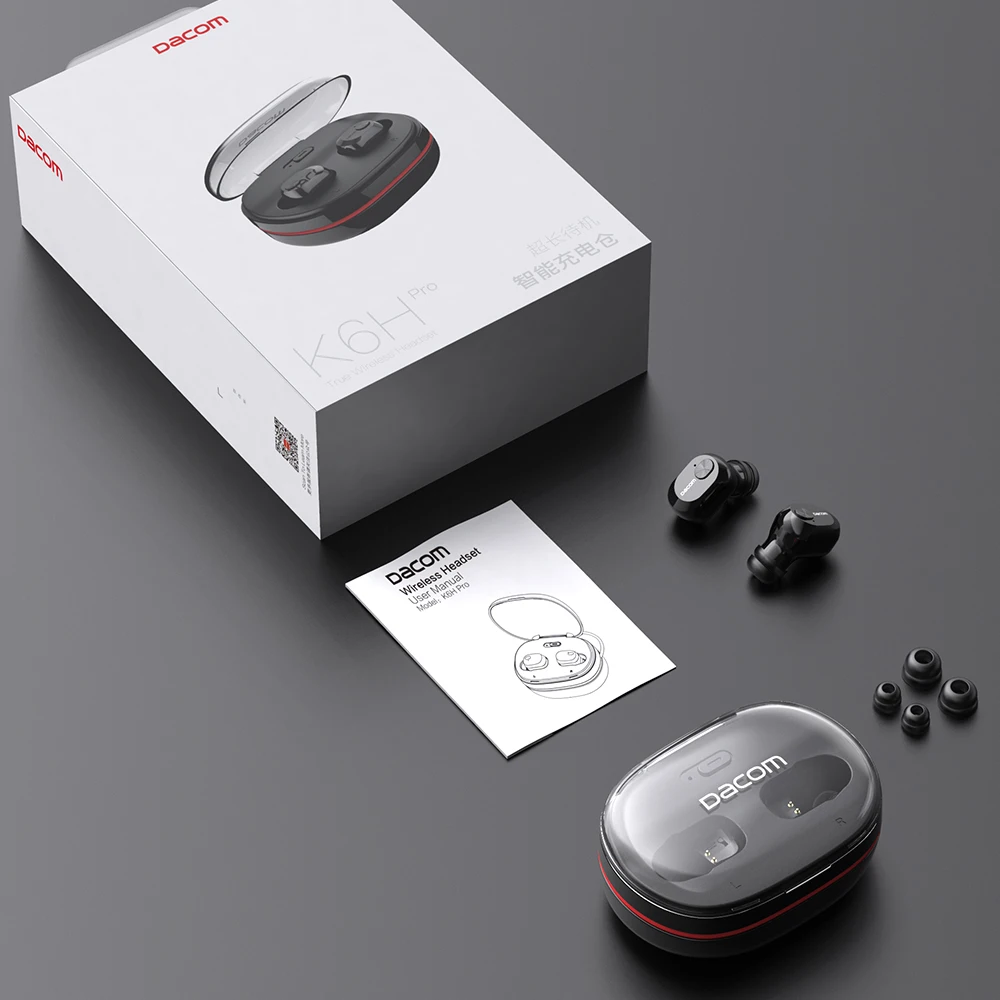 DACOM K6H Pro TWS Handsfree Air Earpiece мини гарнитура стерео Bluetooth 5 0 наушники беспроводные PK i12