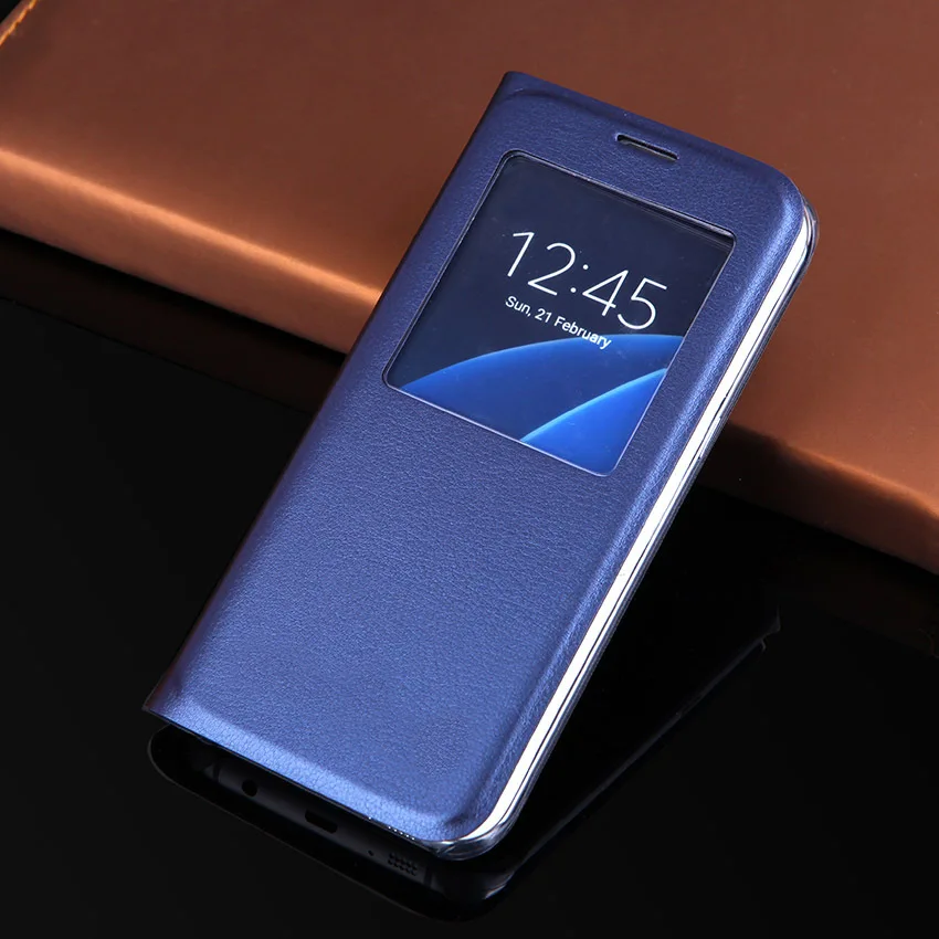 IFavor flip case Для samsung S7 S7edge S8 S8plus флип окна кобура оригинальный следующих случаях S7Edge