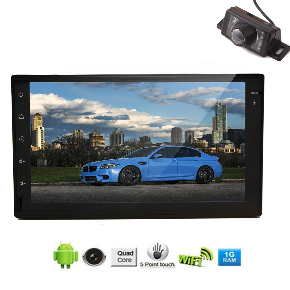 Емкостный No-DVD GPS Стерео Навигации Головного Устройства Wi-Fi OBD2 Аудио PC Player 4-CORE Android