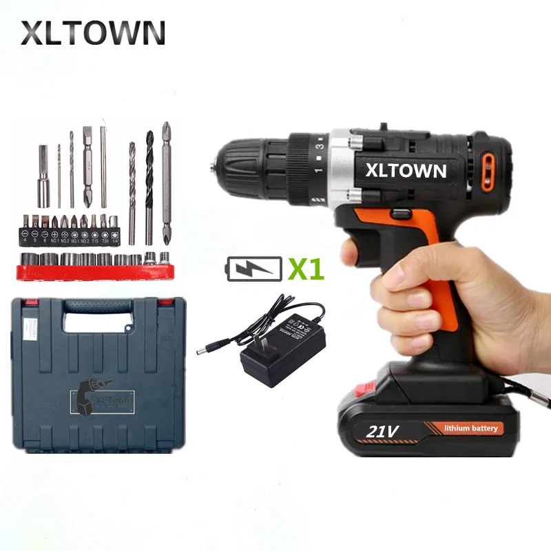 XLTOWN 21 V электрическая отвертка перезаряжаемая литиевая на батарейках Бытовая