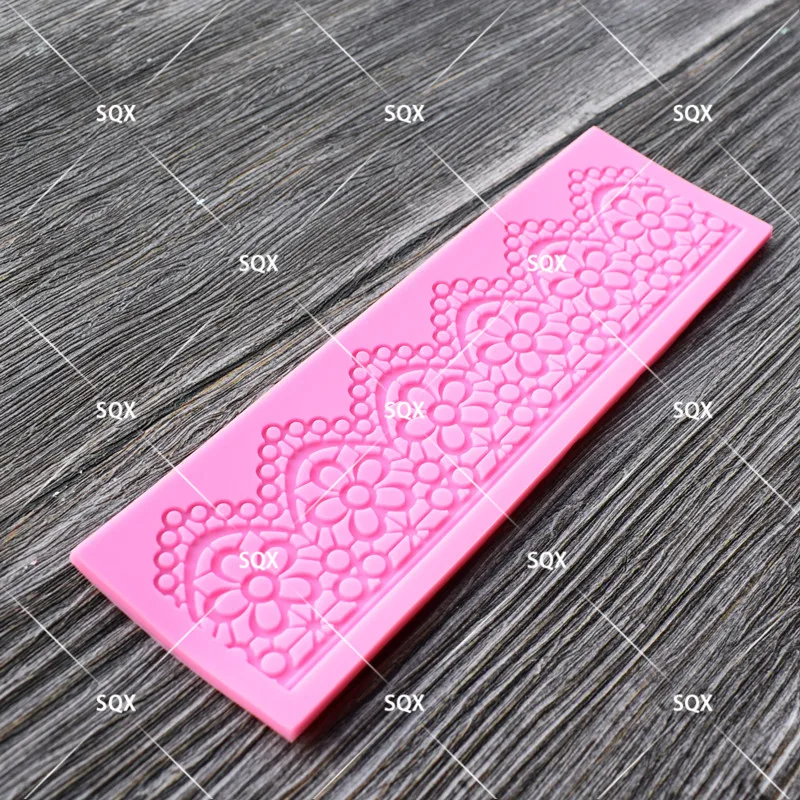 Оптовая продажа силиконовая форма для выпечки в кружевы плесени торт