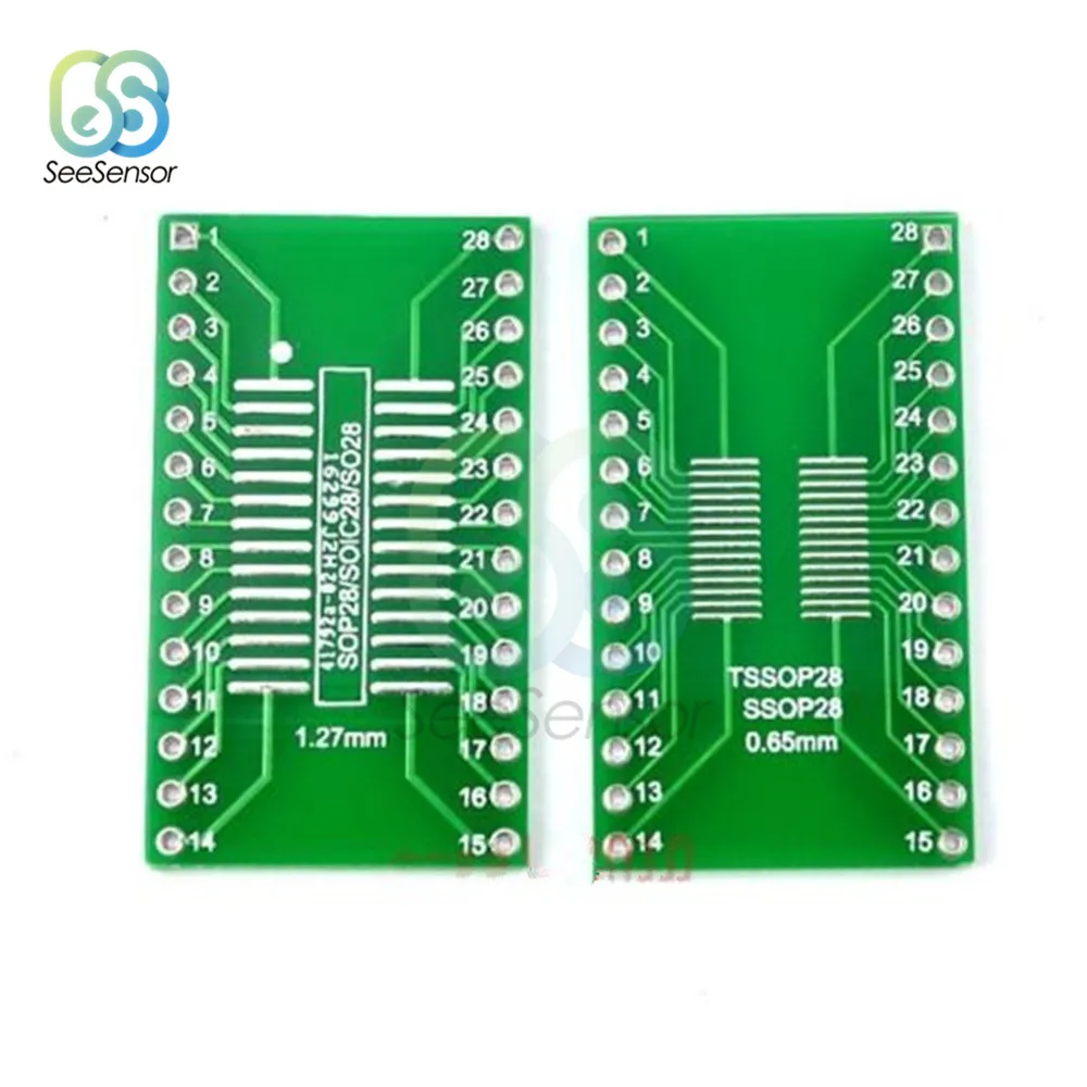 SOP28 SSOP28 TSSOP28 к DIP28 адаптер преобразователь печатная плата 0 65/1 27 мм M | Инструменты