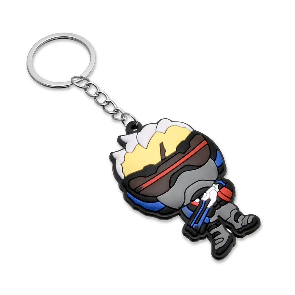 OW Hero Reaper pharah soldier tracer серия брелок силиконовый Подвеска автомобиль chaveiro