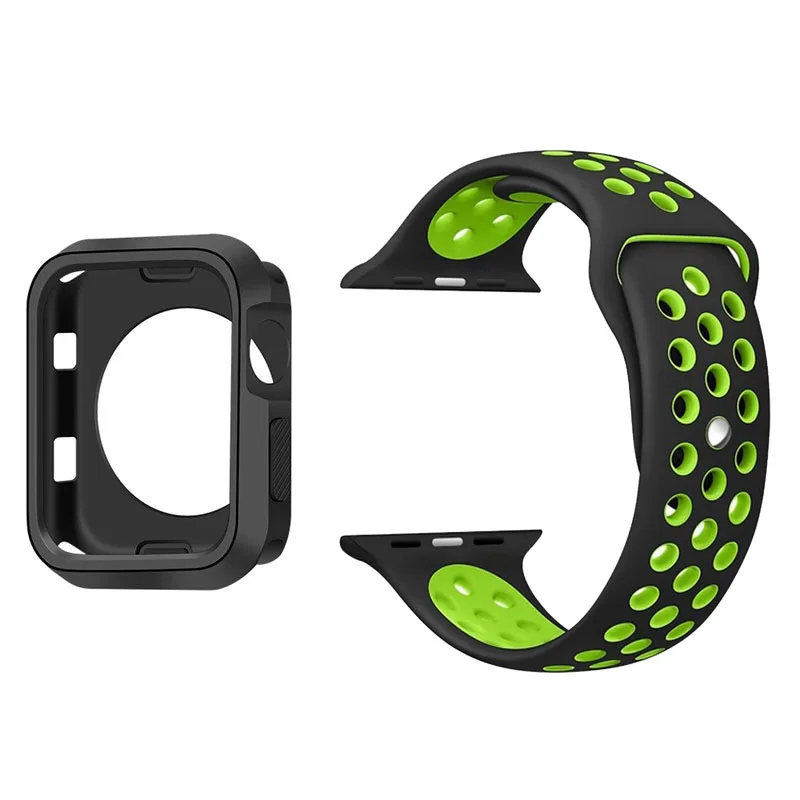 Силиконовый ремешок для apple watch band 38 мм 42 мм iwatch 4 Band 44 мм/40 мм ремешок для часов Ремешок для apple Watch 4 3 2 1