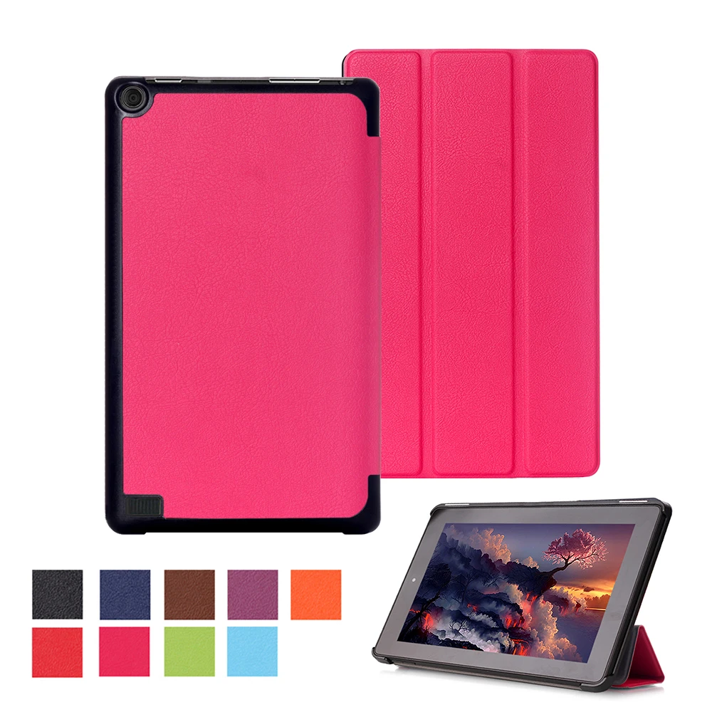Чехол с магнитным хлопком из искусственной кожи для Amazon kindle fire 7 hd чехол новейший