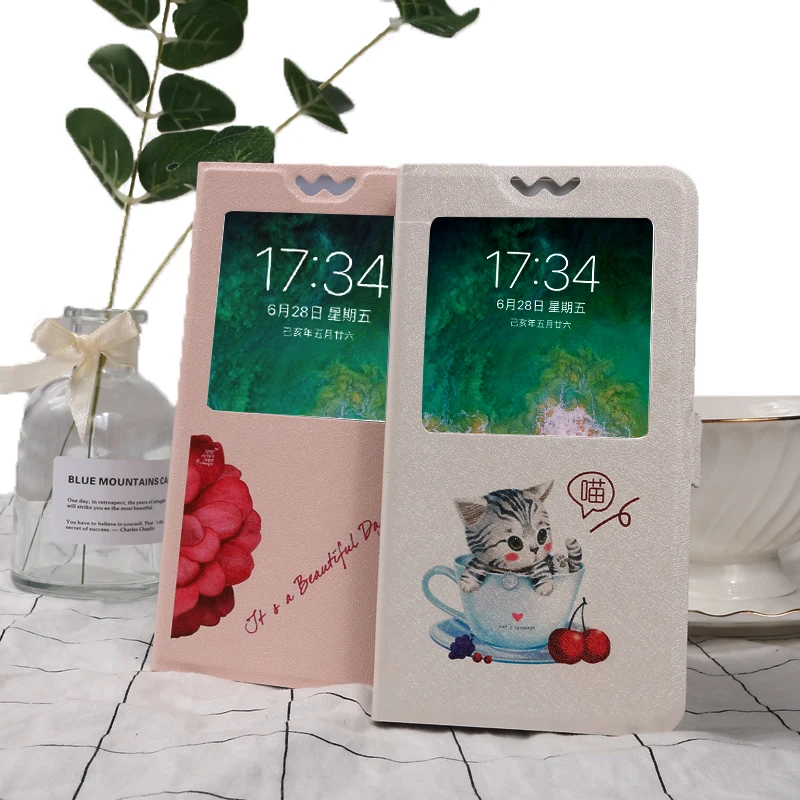 Flip cases For Alcatel 1 5033D 1C 5009[DA] 1X 5059D 3 3X 3V 3C 5 5V A7 A5 Led A3 Plus Painting Leather Protective Phone case bag