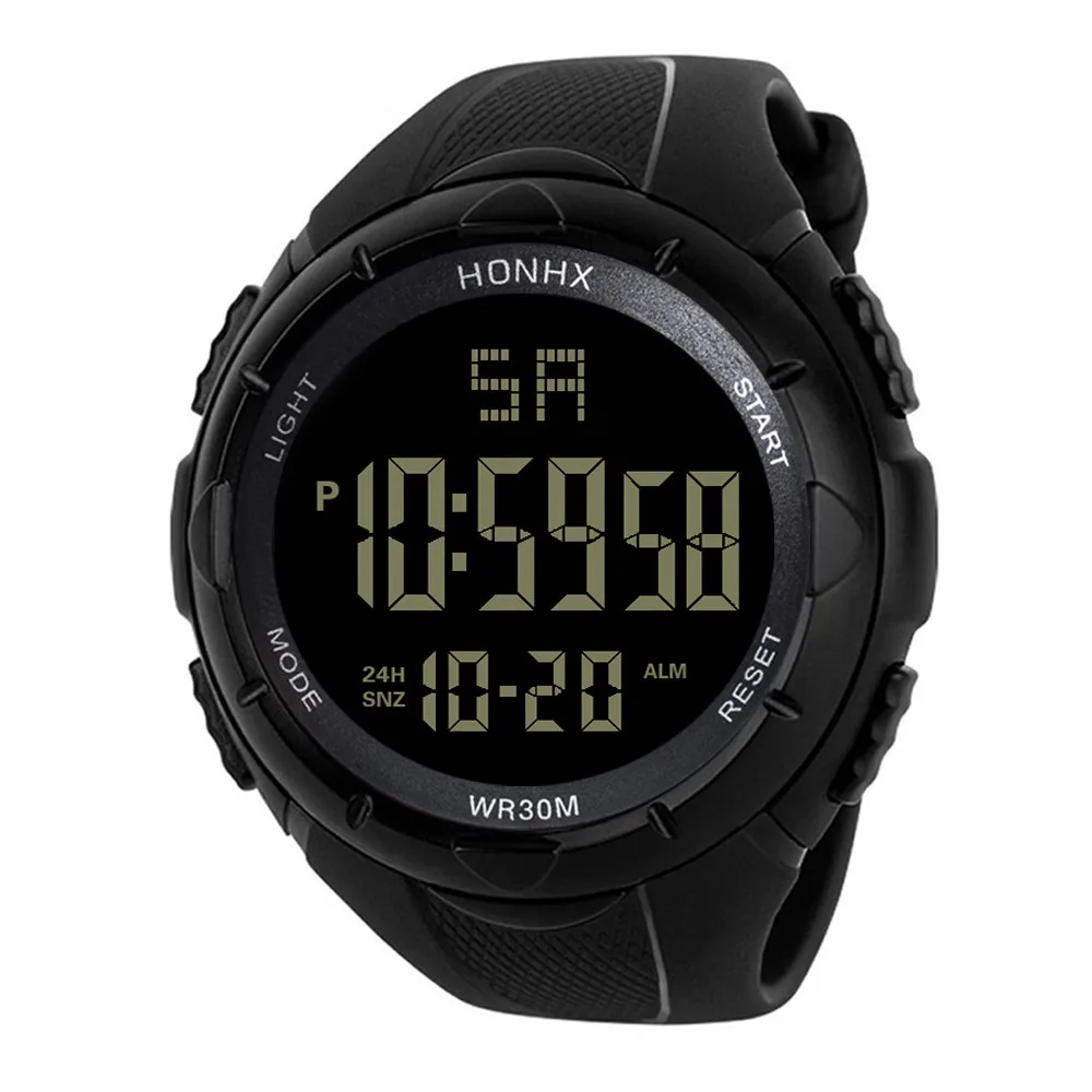 Digital Watch Men Women Relogio Sport Mens LED Digital Date Alarm Waterproof Sports Army Quartz Watch