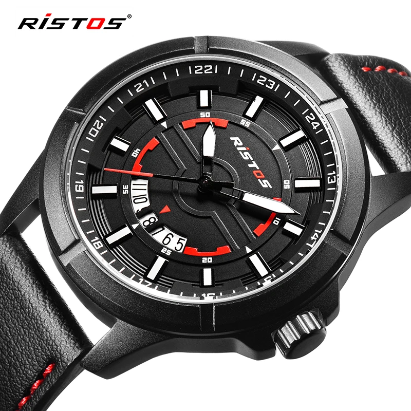 Мужские армейские водонепроницаемые кварцевые часы Reloj Masculino Montre Femme наручные часы с ремешком из натуральной кожи ударные спортивные часы для мужчин