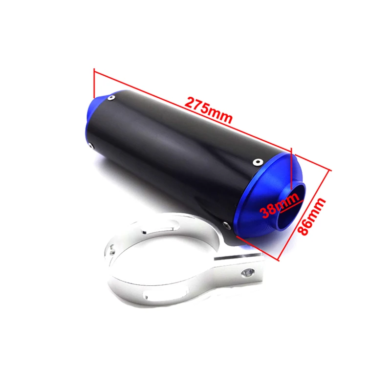 Выхлопной глушитель XLSION 38 мм CNC с зажимом для 50c-125cc 140cc 150cc 160cc SSR YCF Thumpstar Atomik