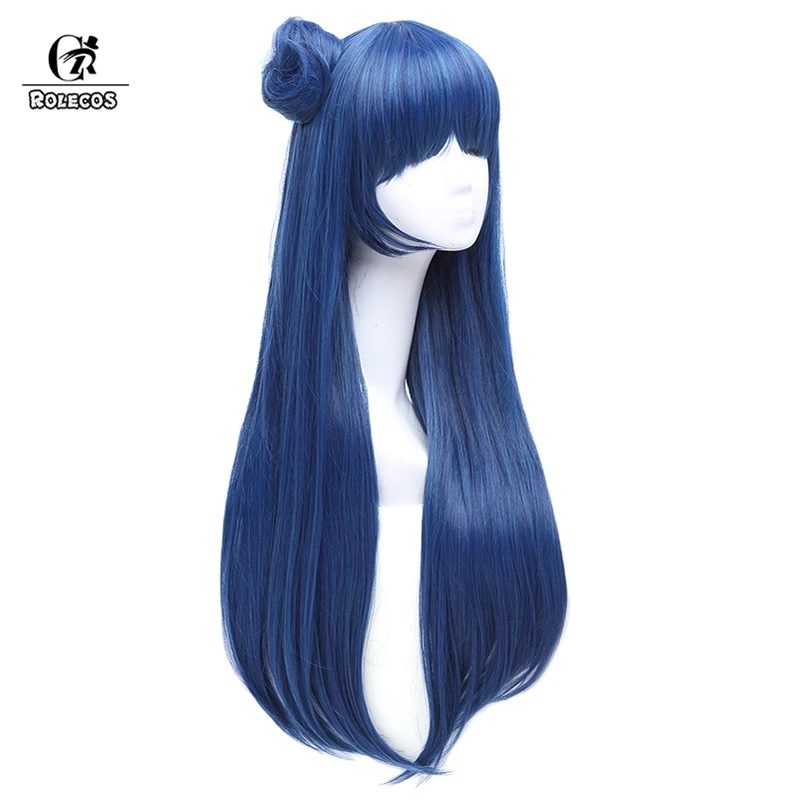 Ролекос цушима йошико Косплей волосы LoveLive Sunshine головной убор длинные синие