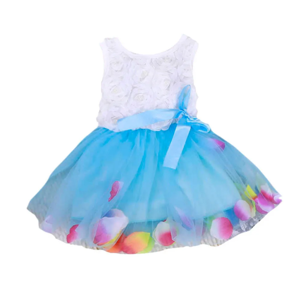 Toddler Baby Kid Girls Princess Party Lace Bow Flower Cute Dresses Child Vestidos Dance Clothes | Детская одежда и обувь