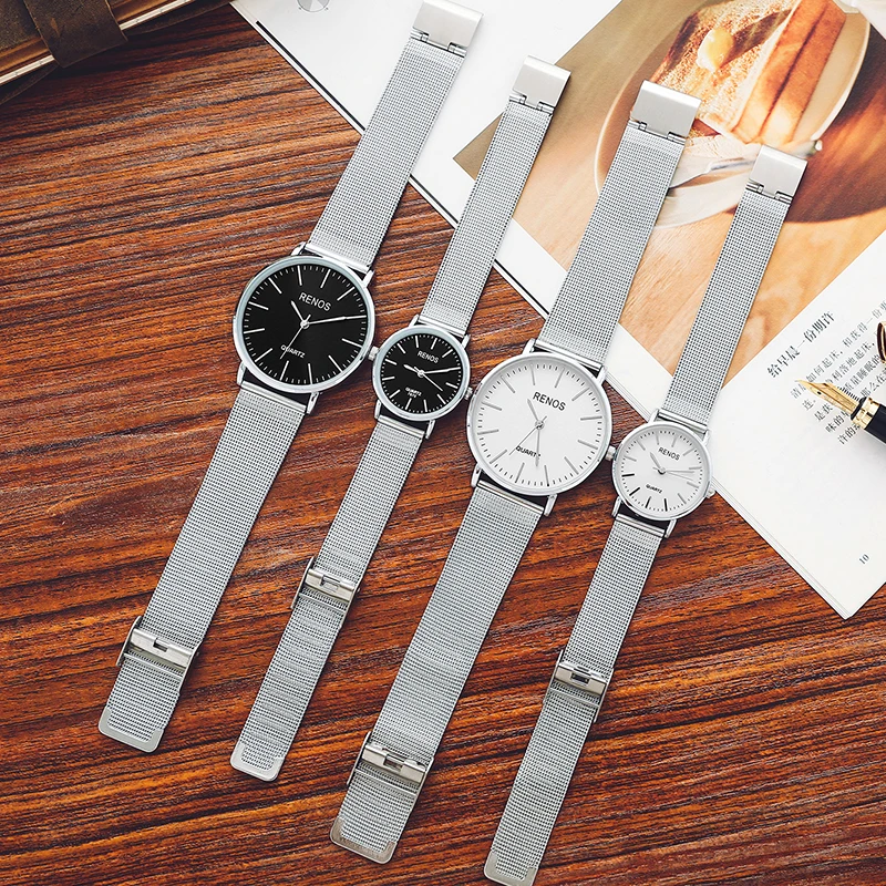 Женские часы RENOS с коробкой ремешок из сплава аналоговые кварцевые наручные