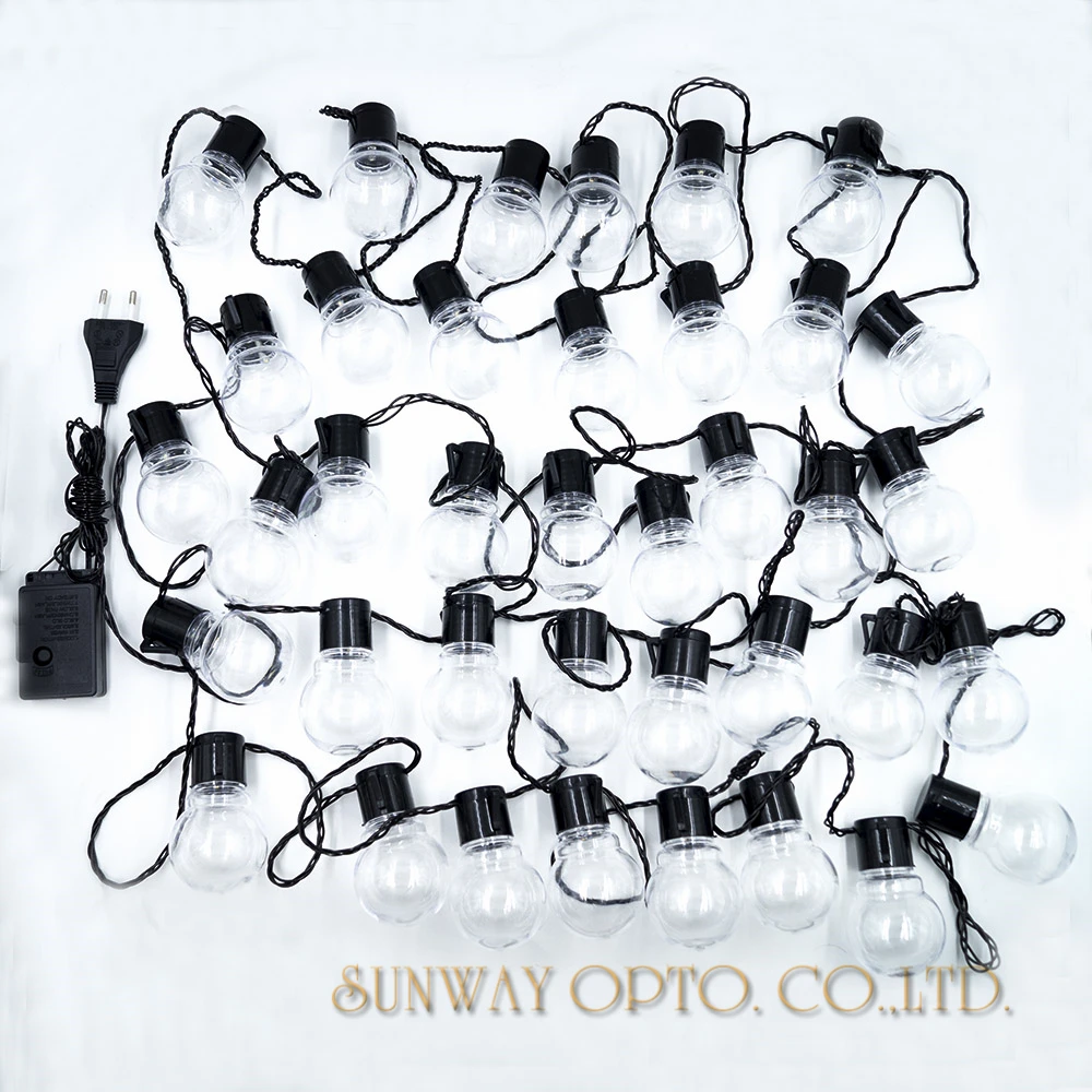Новинка 38 шт. прозрачный шар 10 м светодиодный ная гирлянда s образные гирлянды