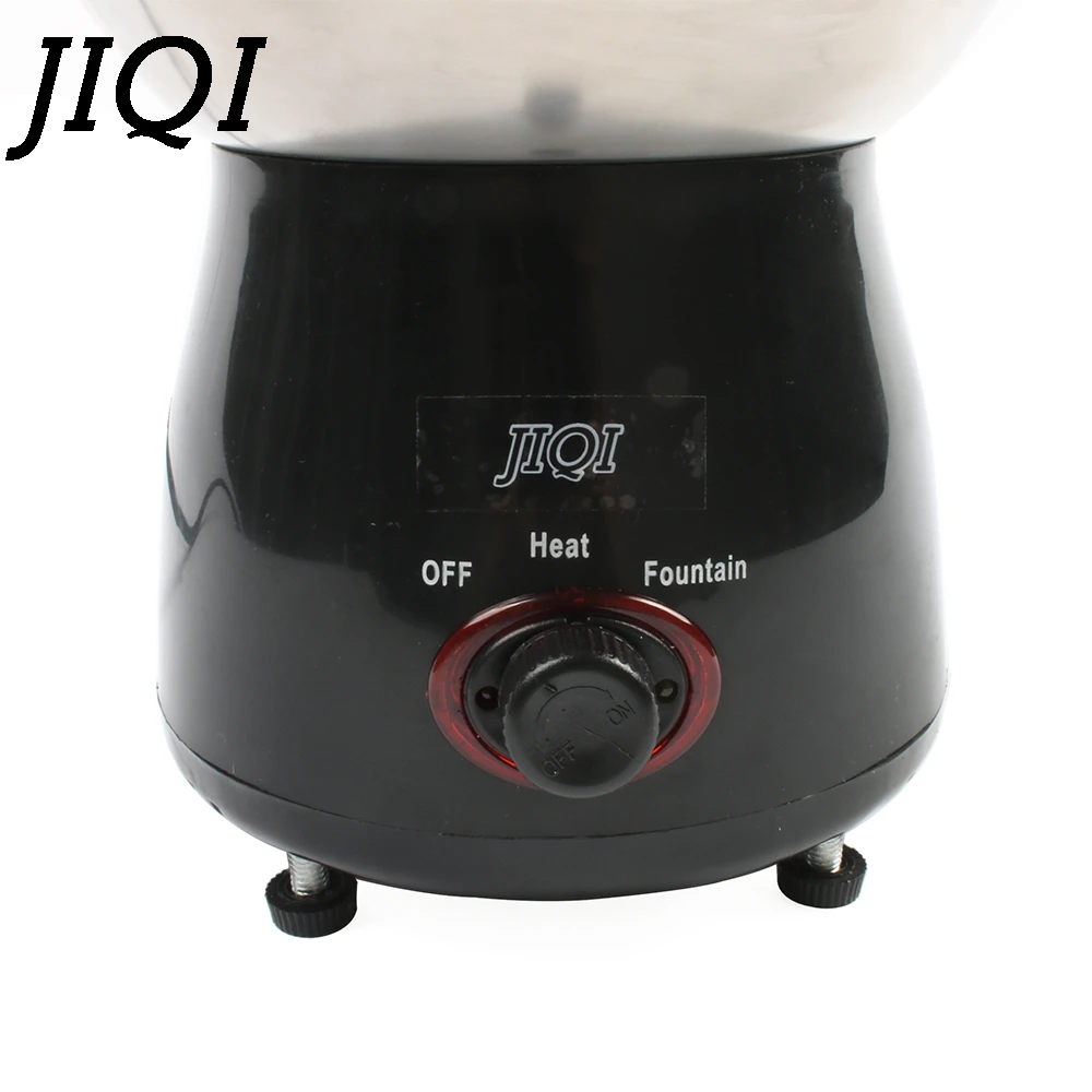 JIQI DIY 3 яруса шоколадные фонтаны мини из нержавеющей стали Шоколадный расплав Отопление фондю водопад машина Свадьба День Рождения Вечеринка