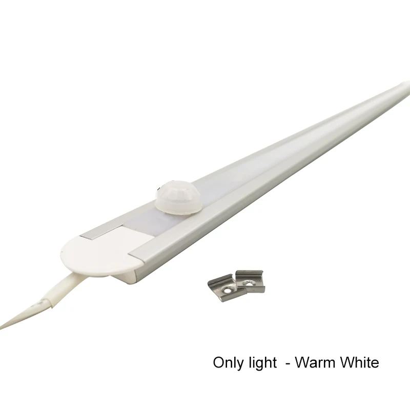 Warm white 50 см движения PIR Сенсор лампа кухонная светодиодная подсветка, софиты для шкафа ночник индукции человеческого тела для кабинета DC 12 V холодный белый/теплый белый - Испускаемый цвет: Warm white