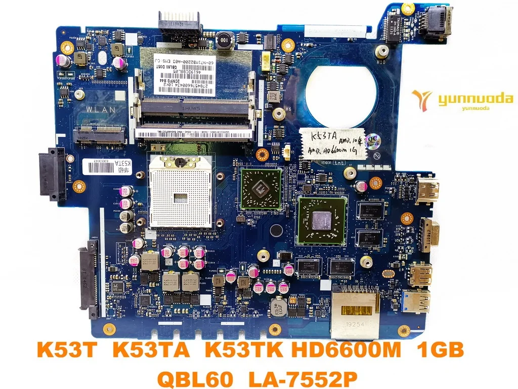 Оригинальная материнская плата для ASUS K53T K53T K53TA K53TK HD6600M 1 ГБ QBL60 LA-7552P протестирована хорошая