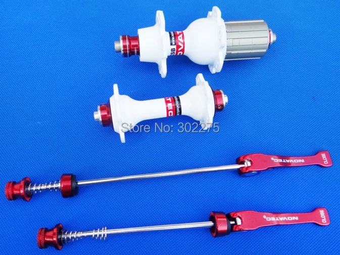 Белый цвет Новый дорожный велосипед NOVATEC концентраторы центральный замок (490 г) 20