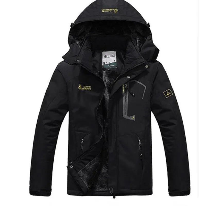 2018 Мужская зимняя внутренняя флисовая Водонепроницаемая термо куртка для