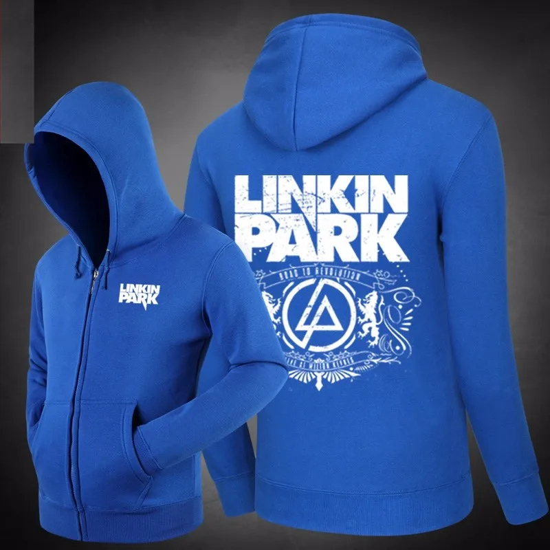 Горячая Linkin Park Road To Revolution музыкальные толстовки с капюшоном и боковыми карманами верхняя одежда унисекс хлопковое пальто на молнии