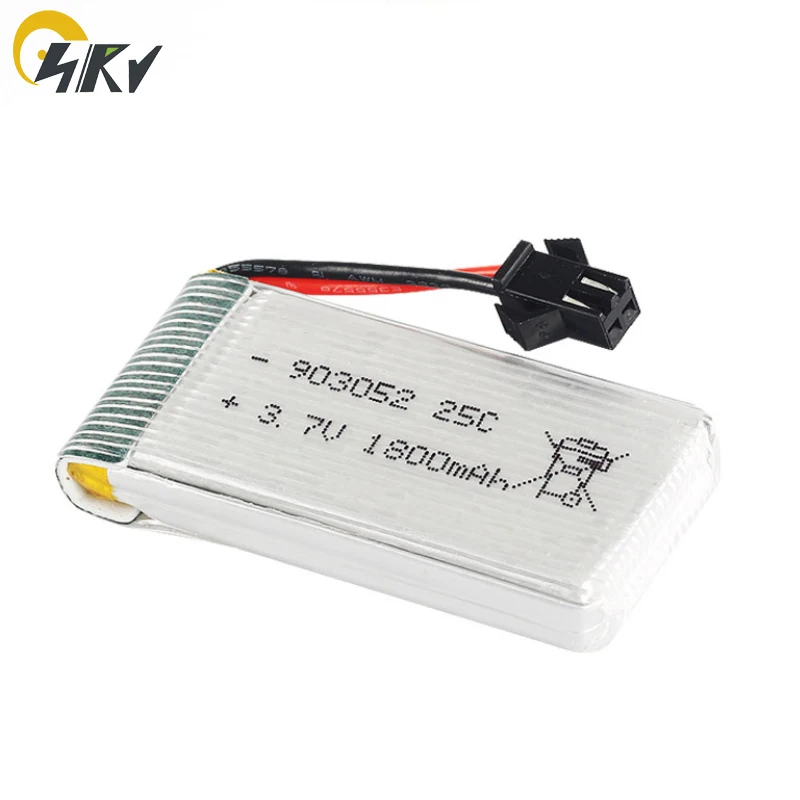 903052 RC lipo батарея 25C скорость 3,7 V 1800mAh для HQ898B H11D H11C V686G RC вертолет