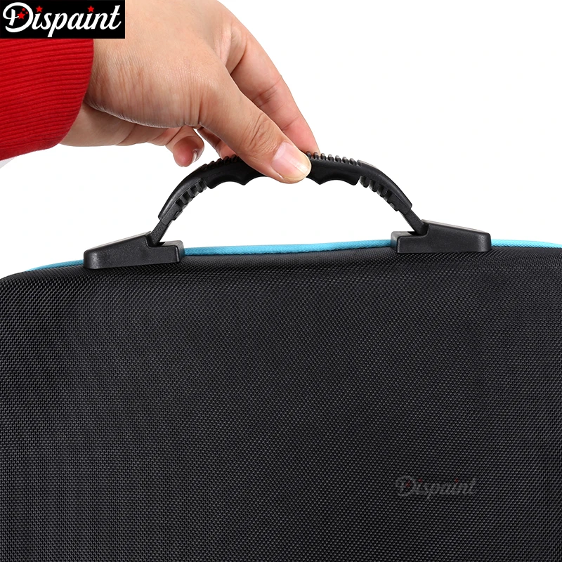 Dispaint 60 бутылок коробка для алмазной живописи контейнер для инструментов Коробка Для Хранения Чехол-держатель ручная сумка на молнии дизайн противоударный Прочный